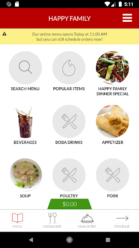 Happy Family Chinese Food Screen 3