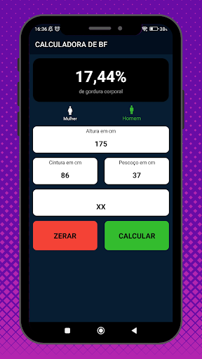 Calculadora de BF Screen 3