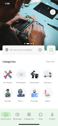 RobyHub: Services Marketplace Screen 3