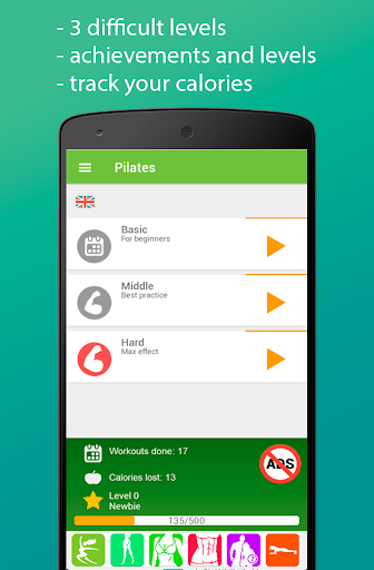 Screenshot of Pilates - home fitness