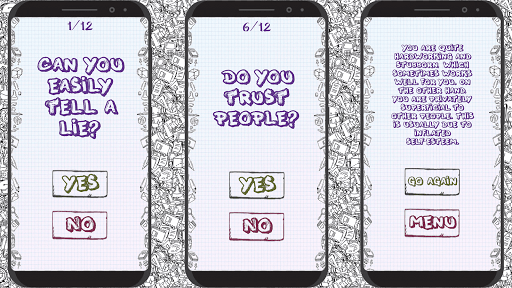 Test Yes or No test character