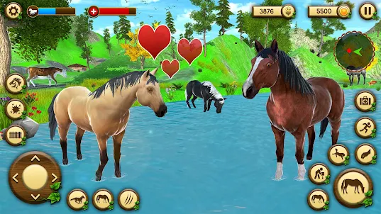 Wild pferd Simulator Spiele 3D