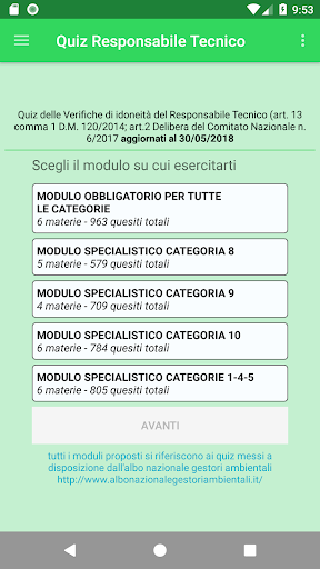 Quiz Responsabile Tecnico 2024 Screen 2