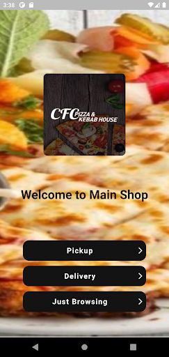 Android application CFC Pizza screenshort