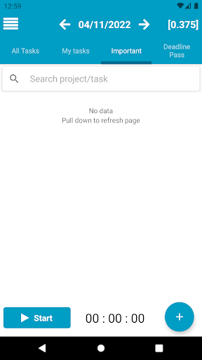 Android application Timescel screenshort