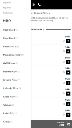 Järvsö Pizzeria Screen 2
