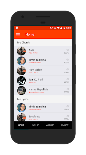 Android application Music Cafe Nepal - Nepali Song screenshort