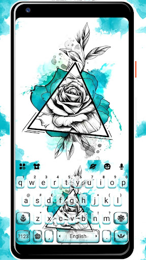 Android application Tattoo Rose Ink Theme screenshort