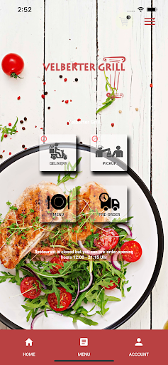 Android application Velberter Grill screenshort