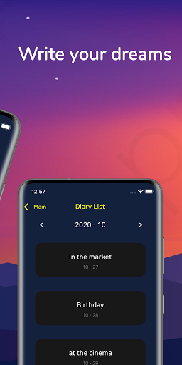 Lucid Dream Diary Screen 2