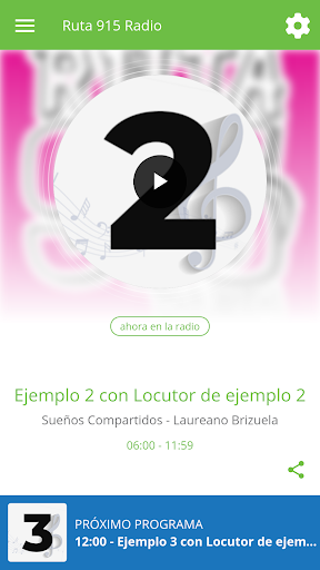 Android application Ruta 915 Radio screenshort