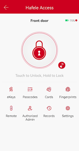 Android application Hafele Access screenshort