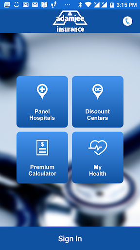 Adamjee Health Care. Screen 2