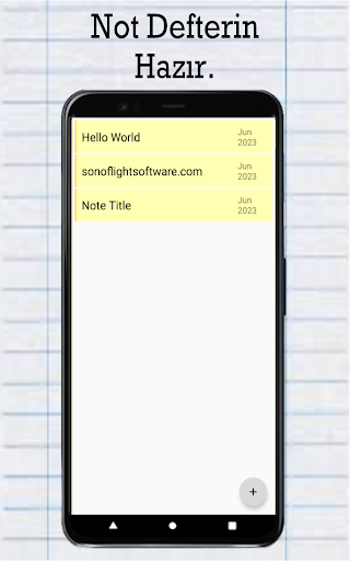 My Notes Screen 3