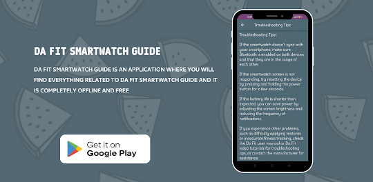 da fit smartwatch guide