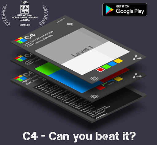 Android application C4 – Color Match Brain Teaser screenshort