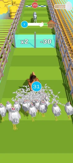 Chicken vs Fox: 3D Ranner - Screenshot 4