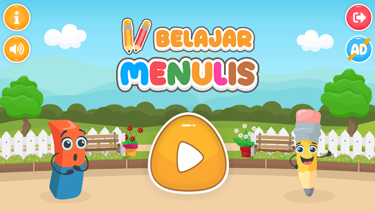 Belajar Menulis Huruf Angka 1