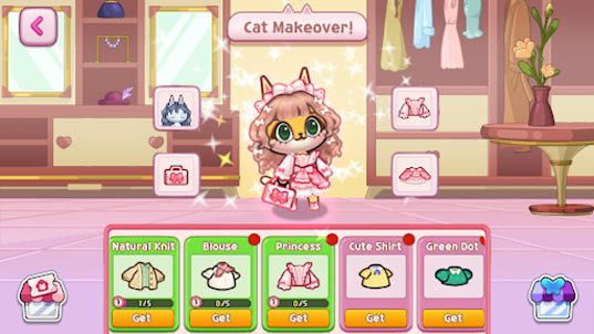 Idle Cat Makeover: Salon Game