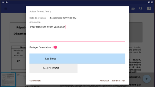 Convocations et Séances Screen 2
