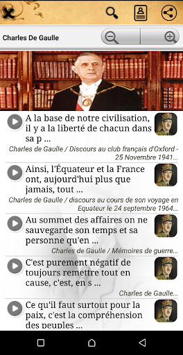 Android application Charles De Gaulle : Citations screenshort