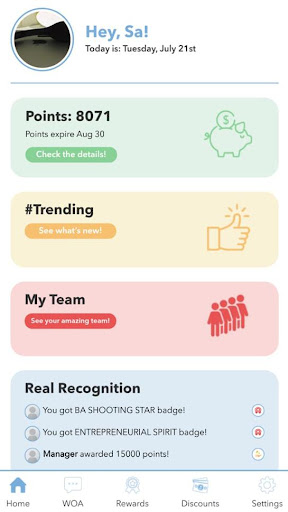 Android application Real Rewards screenshort