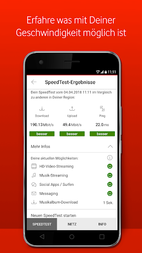 Vodafone SpeedTest 11.2.0 screenshots 2