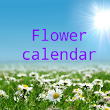Flower calendar icon