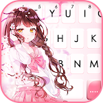 Cover Image of Download Anime Girl Sakura Keyboard  APK
