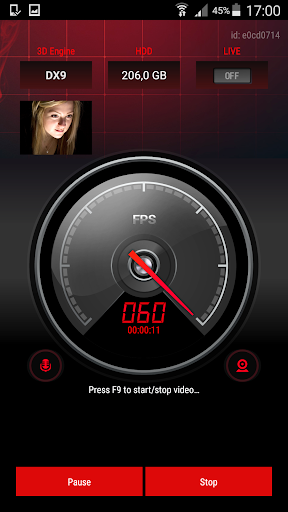 Android application Action! RCU screenshort