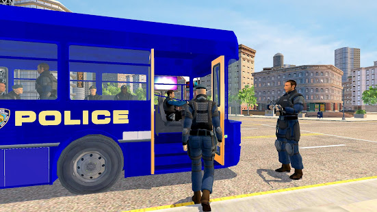 Police Bus Game: US Cops Coach 1.11 APK screenshots 14
