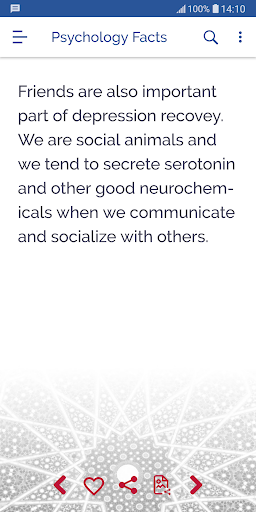 Android application Amazing Psychology Facts screenshort