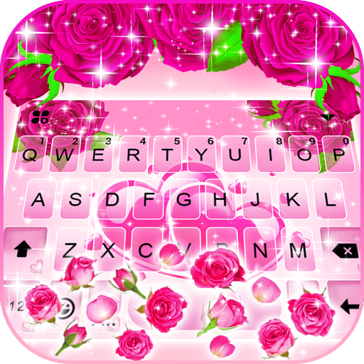 Pink Roses Gravity Keyboard Ba logo
