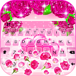 Pink Roses Gravity Keyboard Background Apk