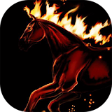 Fiery horse live wallpaper icon