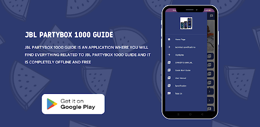 Android application JBL PartyBox 1000 Guide screenshort