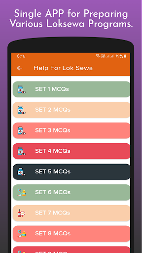 Help for Loksewa Screen 3