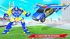 screenshot of Police Eagle Robot Car Game 3d