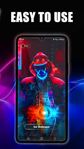 Abstract Neon Live Wallpaper Screen 3
