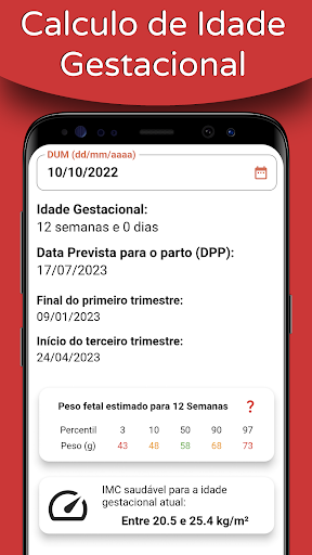 CalcGest - Idade Gestacional Screen 2
