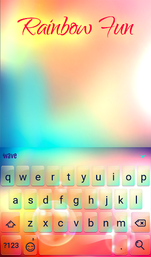 Rainbow Fun Animated Keyboard Screen 2