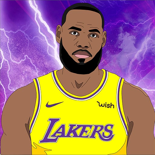 Lebron Coloring basketball