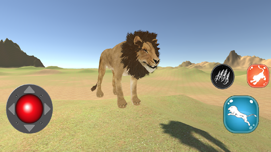 Lion Desert Run Survive Game