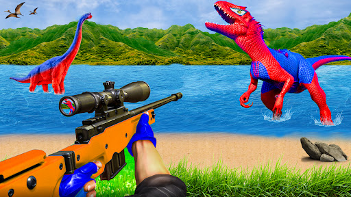 Android application Wild Dino Hunting Games screenshort