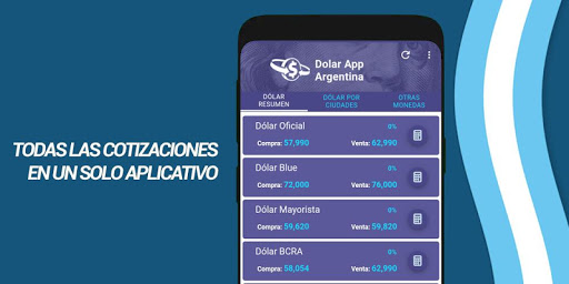 Android application Dólar App Argentina screenshort