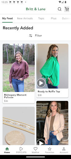 Android application Britt & Lane screenshort