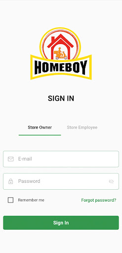 Home Boy Store App Screen 2