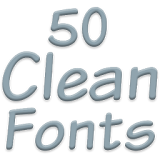 Fonts for FlipFont 50 Clean icon