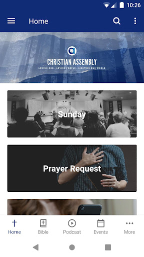 Android application Christian Assembly Sherwood screenshort