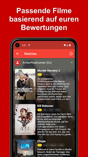 Fatch = Film + Match Screen 2